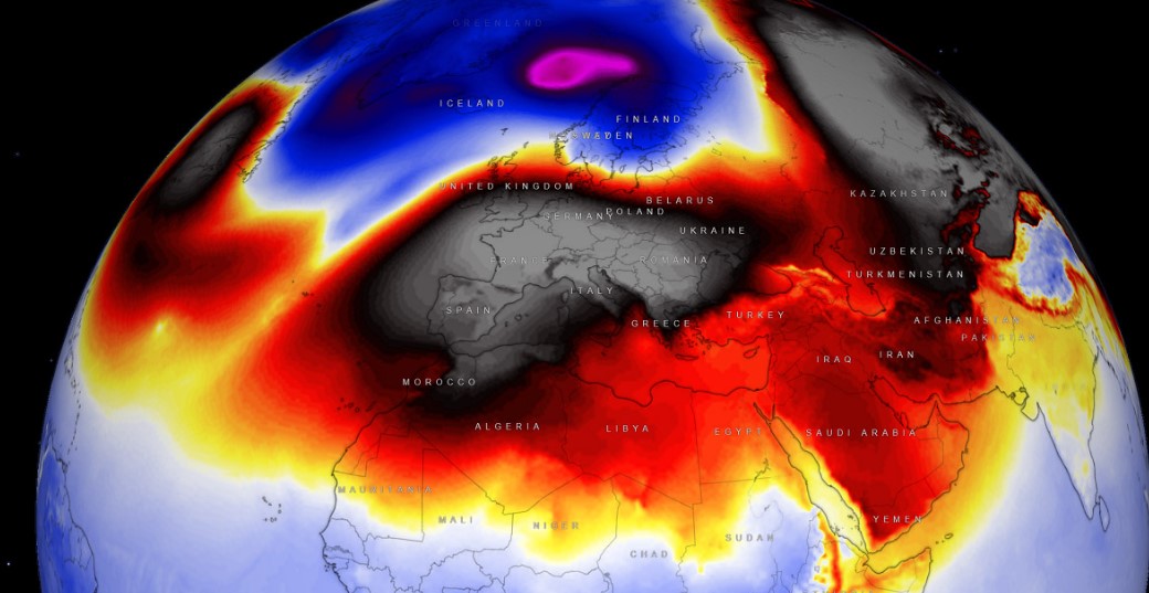 An Omega block has dominated the European weather landscape