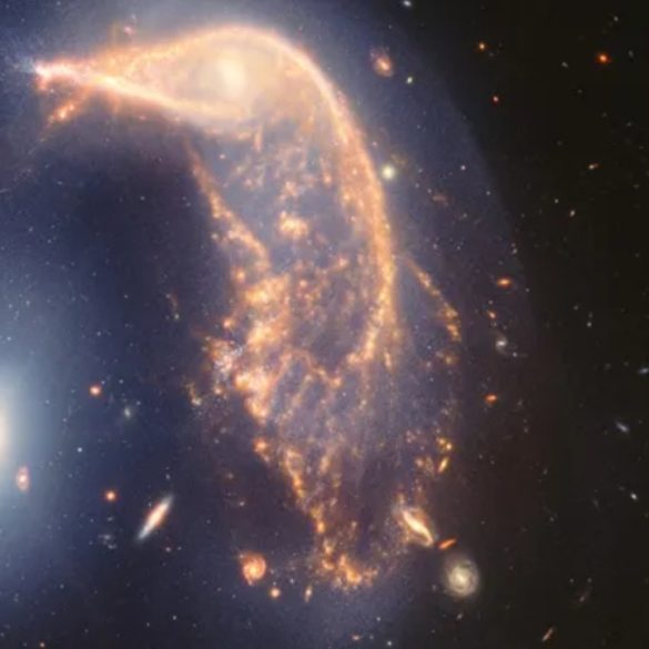 James Webb Telescope Reveals Detailed Images of Penguin and Egg Galaxies