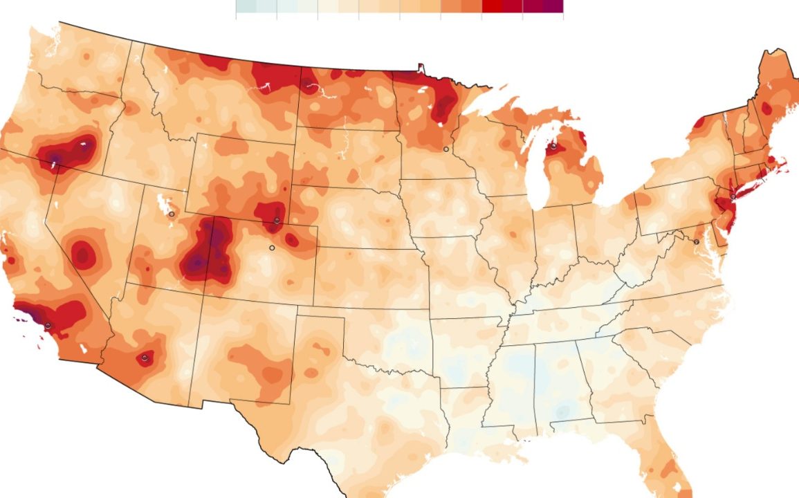 Uneven Heat Increases Expected Across the U.S. as Gulf Coast and Northern Regions Face Drastic Warming by 2040