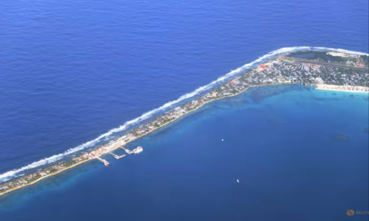 Sinking Tuvalu fights to keep maritime boundaries as sea levels rise