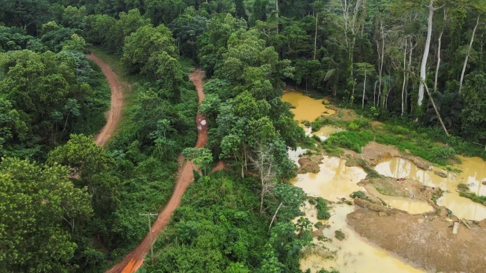 Artist Uses Polluted River Water to Highlight the Ecological Crisis of Illegal Gold Mining in Ghana