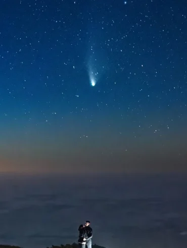 Skywatchers Across the UK Delight in the Spectacle of Comet A3, the Comet of the Century