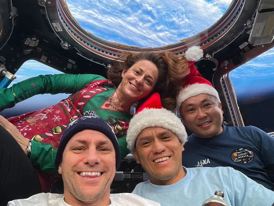 Stranded Astronauts Celebrate Christmas on ISS with Festive Cheer Amid Extended Space Mission