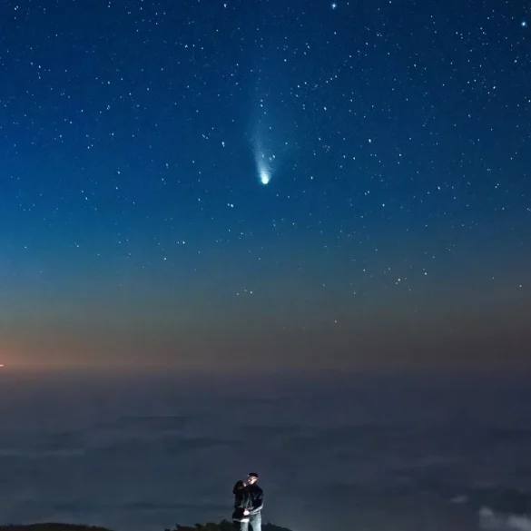 Skywatchers Across the UK Delight in the Spectacle of Comet A3, the Comet of the Century